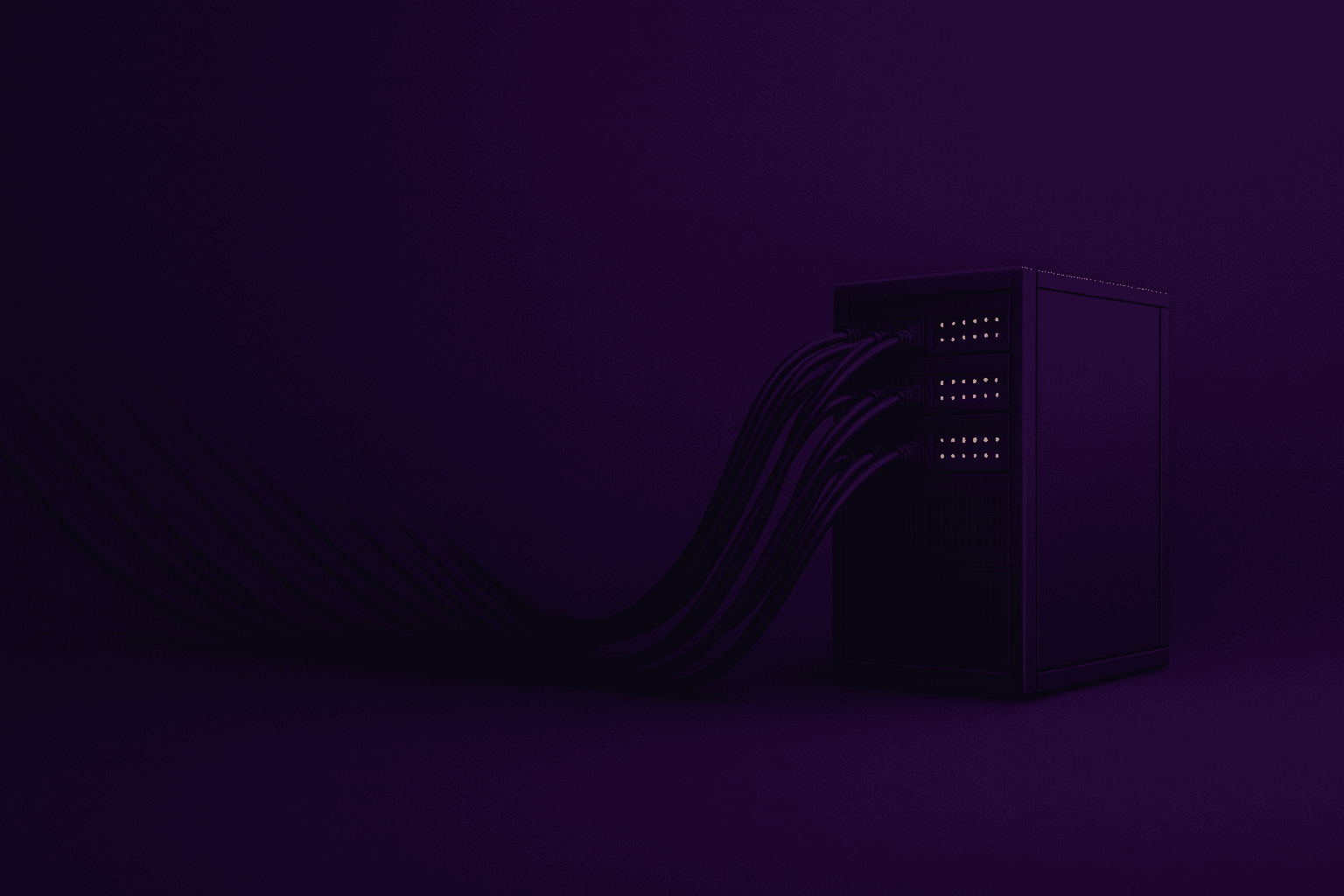 Infraestrutura em rack de servidores